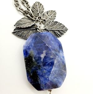 Costume Jewelry Lapis (?) Necklace
